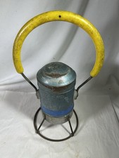 Vintage Star Headlight Railroad Raliway Lantern Blue Yellow Train Collectible picture