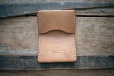 Handmade Hermann Oak Vegetable Tanned Wallet, Minimalist, B Grade, Owens LWKS picture
