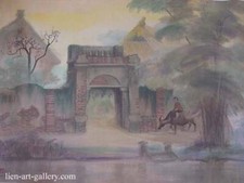 Dang Dinh Ngo Vietnamese rural life original Art In Heart picture