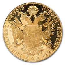 1915 Austria Gold 4 Ducat AU-BU picture