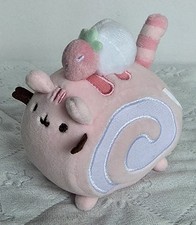 🍓GUND Pusheen Strawberry Roll Cake Mini 4