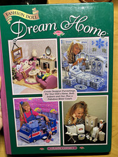 VTG 1990s Fashion Doll Dream Home Plastic Canvas Pattern Book Needlecraft Shop picture