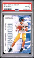Tom Brady 2000 Skybox Impact Rookie RC PSA 8 picture