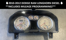 10-12 RAM LONGHORN DIESEL INSTRUMENT GAUGE CLUSTER SPEEDOMETER **MILES PROG🔥 picture