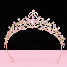 Bridal Headwear Purple-Colour Women's Grand Party Crown Birthday Tiaras picture