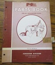 1955 Massey Harris Ferguson AO Mouldboard Moldboard Plow Parts Book Manual picture