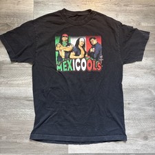 EXTREMELY RARE Vintage 2002 Mexicools WWE WWF Wrestling T-shirt Sz L picture