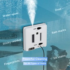 Smart Window Cleaning Robot Dual Spray Glass Cleaner Vacuum w/ Remote Control picture