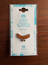 Jellycat Fish and Chips Experience SAUSAGE PIN London Summer 2025 picture