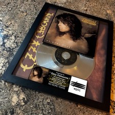 Ozzy Osbourne ( No More Tears ) Platinum Music Award Vinyl LP Record CD picture