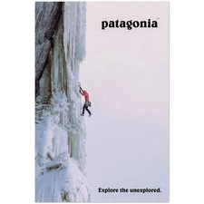 Patagonia Explore The Unexplored Adventure Poster picture