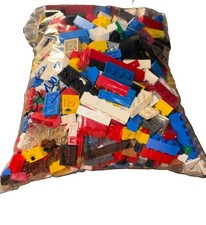 Vtg 90s/ 80s Multicolor LEGO Bulk Mixed Pieces Lot 2.57 Pounds Space House Parts picture