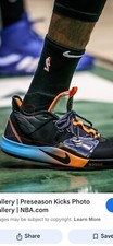 PG 3 NASA Paul George *GAME WORN* Unreleased Promo Sample RARE Size 13.5 picture