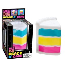NeeDoh Peace O Cake Squishy Sensory Stress Toy Squeeze Fidget Cake Schylling picture
