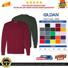 Gildan Men's Heavy Cotton Preshrunk T Shirt Long Sleeve Crew Neck T-Shirt - 5400 picture