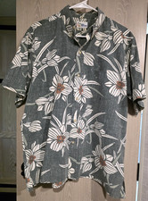 Vintage REYN SPOONER Hawaiian Shirt Men's L Multicolor Cotton Made in USA picture