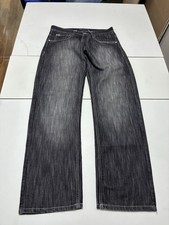 Vintage Southpole Jeans 32x32 Black Wash Baggy Tan Tab Y2K Skater Grunge Cyber picture