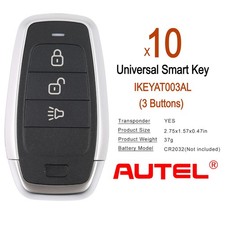 5x AUTEL MAXIM IKEY Universal Smart Key Standard Style IKEYATO0O3AL 3 Buttons picture