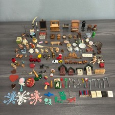 Vintage Dollhouse Miniatures 150 Pc Lot 1:12 Furniture Tools Kitchen Toys Books picture