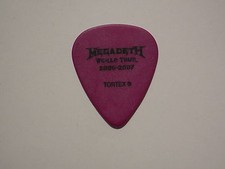 MEGADETH Logo Glen Ex Testament King Diamond Concert 2007 Tour RaRe GUITAR PICK picture