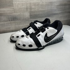 Nike Romaleos 2 Black Leather White Weightlifting Shoes - US Men’s Size 14 picture