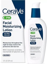 CeraVe Moisturizing Facial Lotion PM, 3 Ounce picture