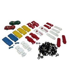 Huge Lot Vintage Eldon Marx 1/32 Slot Car Bodies Wheels Tires Parts Many NOS picture