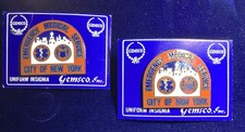 GEMSCO NOS Vintage Collectible PIN - 1 PAIR - EMERGENCY MEDICAL SERVICE NYC  NY picture