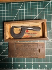 Vintage Starrett No.209C W/box, Wrench And Papers, Condition Is Very Good picture