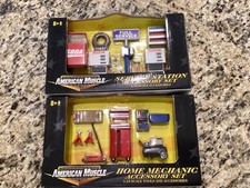 ERTL American Muscle 1:18 Home Mechanic & Service Station Accessory Set Lot of 2 picture