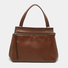 Celine Edge Medium Brown Leather Top Handle Bag picture
