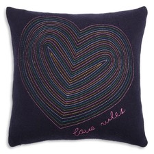 NEW Aqua x Kerri Rosenthal Love Rules Decorative Pillow 18