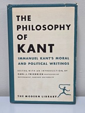 The Philosophy of Kant - The Modern Library #266 (1949) Hardcover w/ Dust Jacket picture