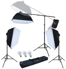 LINCO 3 Softbox Photo Studio LED Lighting Photography Continuous Lighting Kit picture