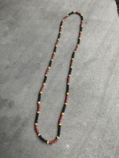 Eastern Coral Snake- Handmade glass seed bead Necklace approx. 28” picture