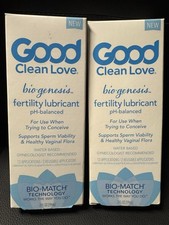 2 Pack Good Clean Love BioGenesis Fertility Lubricant PH Balanced 2oz New picture