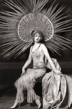 Art Deco Showgirl with Radiant Headdress Vintage Glamour Print 24x36 picture