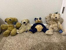 Vintage GANZ Cottage Collectibles Teddy Bear Plush Lot of 4 Maize Cormick Madiso picture