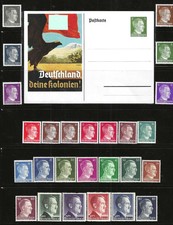 GERMANY 1941 Hitler Scott's #506-#527, #529 Complete Set (26) Mint/NH + CARD Gem picture