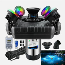 750W Pond Fountain Aerator w/4 RGB LED Lights(7 Color Options) 1HP 15000GPH picture