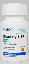 Major Bisacodyl 5 mg 1000 Coated Tablets -Expiration Date 02-29-2028 picture