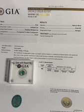 GIA Certified Ethiopian Emerald 5.42ct Oval • Vivid Green • Natural -Estate-F2 picture