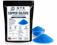 Copper Sulfate Crystals 99% Pure Pentahydrate 5 LBS picture
