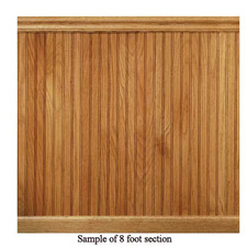 Wainscot Paneling Red Solid Oak Tongue And Groove Kit 8 lin. ft. House of Fara picture
