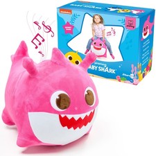 Pinkfong Baby Shark Mommy Bouncy Ride On Inflatable Hopper Plush Toy for Kids picture