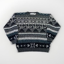 Vintage Michael Gerald Sweater Mens L Knit Acrylic Crewneck Pullover 90s picture