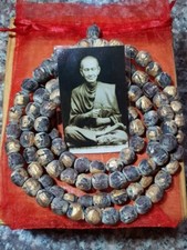 Necklace 108 Mala Prayer Beads Somdej Toh Wat Phra Kaew Rosary Talisman Amulet picture