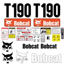 Bobcat T190 Skid Steer Set Vinyl Decal Sticker - 25 PC picture