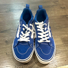 VANS Old Skool Men’s Low Top Lace Up Sneakers Blue/White Check picture