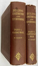 1908- 9 Building Construction & Superintendence 2 Vols. Masons & Carpenters Work picture